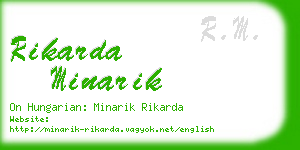 rikarda minarik business card